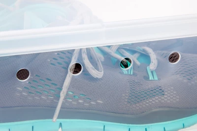 IRIS USA Shoe Storage Box, Stackable And Drop Front, Wide 7 IRIS USA Shoe Storage Box, Stackable And Drop Front, Wide - Image 7