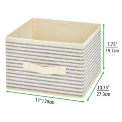 MDesign Soft Fabric Closet Storage Organizer Cube Bin, 4 Pack -IRIS Storage Deals Store GUEST 8822a0e8 4d7f 4c83 8c31 a450d68e8954