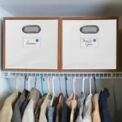 Niche Cubo 2pk Foldable Fabric Storage Bin With Label Holder White -IRIS Storage Deals Store GUEST 88e21364 bd08 47b0 b18f 55385cee1ad5