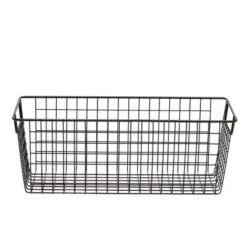 Farmlyn Creek 3 Pack Metal Wire Storage Baskets For Shelves, Pantry, Closet, Long Narrow Organizer Bin, Black, 16 X 6 X 6 In -IRIS Storage Deals Store GUEST 891d7e97 4ae2 4c67 a48a c86d8c2dffee