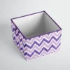 Bacati - MixNMatch Purple Storage Box Large