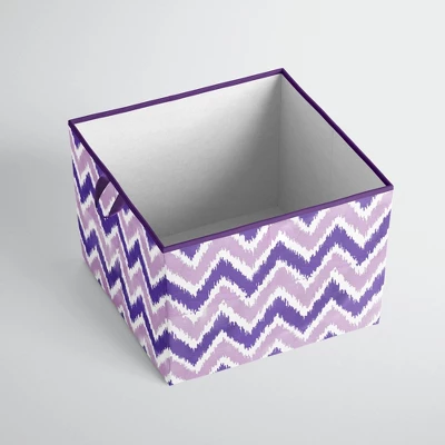 Bacati - MixNMatch Purple Storage Box Large 1 Bacati - MixNMatch Purple Storage Box Large