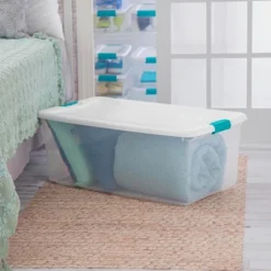 Sterilite Storage System Solution With 106 Quart Clear Stackable Storage Box Organization Containers With White Latching Lid -IRIS Storage Deals Store GUEST 8962b35b 1877 4f5c 8ae9 322e045f22bb