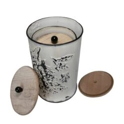 Set Of 3 Cream And Gray Floral Metal Decorative Storage Canisters - Foreside Home & Garden -IRIS Storage Deals Store GUEST 89f3c44e ec45 4f76 9b9a 756a7000a2ae