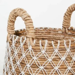 2pk Banana Leaf Storage Baskets Brown/White - Olivia & May -IRIS Storage Deals Store GUEST 8a354211 6cae 45c3 b848 784741a12442