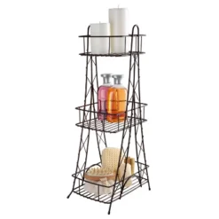 Three Tier Ville Des Lumieres Collection Eiffel Tower Spa Tower Bronze - ELLE DECOR -IRIS Storage Deals Store GUEST 8a5f2822 16e3 4e07 bf25 23daab229458