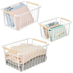 MDesign Metal Garage, Home Storage Organizer Basket - Set Of 3 -IRIS Storage Deals Store GUEST 8a9500f9 1a76 4689 a08b 0b34d4ee391f
