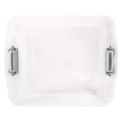 Homz 15.5 Qt Plastic Multipurpose Stackable Clear Storage Container Bins With Lid For Home Or Office Organization, Gray Latch (4 Pack) -IRIS Storage Deals Store GUEST 8b5526b3 43a5 4294 99e8 5b8dd358ecfc