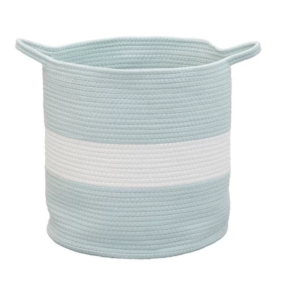 Household Essentials Cotton Broadband Two-Toned Basket 1 Household Essentials Cotton Broadband Two-Toned Basket