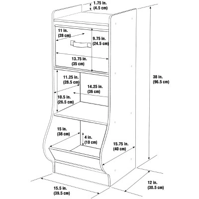 Badger Basket Upright Storage Nook Witih Reversible Basket 7 Badger Basket Upright Storage Nook Witih Reversible Basket - Image 7