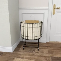 26 X 19 Contemporary Metal Storage Cart Off White - Olivia & May -IRIS Storage Deals Store GUEST 8d16b383 12b2 4632 a4e8 170ff7f7fbae