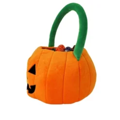 Plushible Basket Plush Pumpkin Trick Or Treat
