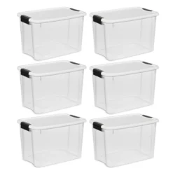 Sterilite 30 Quart Clear Plastic Stackable Storage Container Bin Box Tote With White Latching Lid Organizing Solution For Home & Classroom 13 Sterilite 30 Quart Clear Plastic Stackable Storage Container Bin Box Tote With White Latching Lid Organizing Solution For Home & Classroom -IRIS Storage Deals Store GUEST 8e8733cc 2177 4cbc a66d 6dedec9880ee