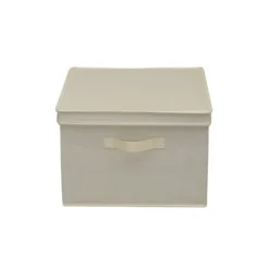 Household Essentials Set Of 2 Square Storage Boxes With Lids Cream Linen -IRIS Storage Deals Store GUEST 8f4d9598 10f8 451f a1cf 6e3286b58591
