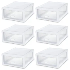 Sterilite 16 Quart Stackable Sturdy Plastic Storage Drawer Container For Home And Office Organization, Clear & White 14 Sterilite 16 Quart Stackable Sturdy Plastic Storage Drawer Container For Home And Office Organization, Clear & White -IRIS Storage Deals Store GUEST 902abd9a 20c9 422b 9da6 abfb636ab2ec