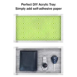 Hastings Home Decorative Acrylic Catchall Tray For Bedroom, Bathroom, And Office Storage - Clear -IRIS Storage Deals Store GUEST 90c3e336 fdbd 4bce 8a27 619fb9575f29