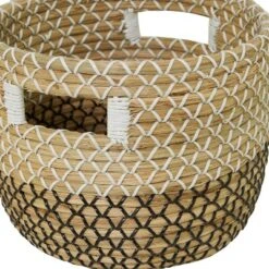 Set Of 3 Seagrass Storage Baskets Khaki - Olivia & May -IRIS Storage Deals Store GUEST 90e64688 8d6d 44e2 b0ad 7e1a839d848a