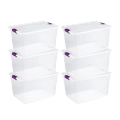 Sterilite 64 Quart Clear Multipurpose Plastic Storage Tote, 6 Pack, And 66 Quart Clear Multipurpose Plastic Storage Tote, 6 Pack For Home Organization -IRIS Storage Deals Store GUEST 913acf7e f7dc 405a 9703 afd90df68b06