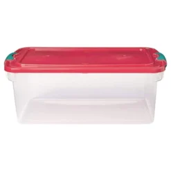 Homz 64 Quart Holiday Seasonal Decor Decoration Organizer Plastic Storage Bin Container With Red Tight Latching Lid And Green Handles, 6 Pack 7 Homz 64 Quart Holiday Seasonal Decor Decoration Organizer Plastic Storage Bin Container With Red Tight Latching Lid And Green Handles, 6 Pack -IRIS Storage Deals Store GUEST 9167ce6a d22b 4c44 a3a8 e4173e9213d2