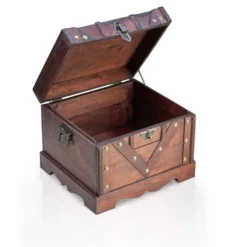 Brynnberg 9,4"x8,3"x7,1" Wooden Padlock Pirate Treasure Chest Storage Box - Handmade, Vintage 9 Brynnberg 9,4"x8,3"x7,1" Wooden Padlock Pirate Treasure Chest Storage Box - Handmade, Vintage -IRIS Storage Deals Store GUEST 9182495f 1d60 49ca 856d e0accbe7d3eb