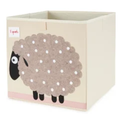 3 Sprouts Large 13 Inch Square Children's Foldable Fabric Storage Cube Organizer Box Soft Toy Bins, Pet Hedgehog, Gray Mouse, & Dotted Sheep (3 Pack) -IRIS Storage Deals Store GUEST 91d576d6 7c3a 4632 9336 1f75adda7150