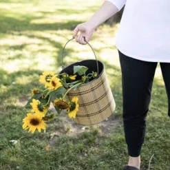 Set Of 2 Brown Metal & Wood Bins - Foreside Home & Garden -IRIS Storage Deals Store GUEST 91ff4fcc 153f 4fdd a27e d7d19ab71eb6