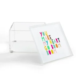Hello Sayang You Make My Heart Go Boom Boom 4" X 4" Acrylic Box - Deny Designs