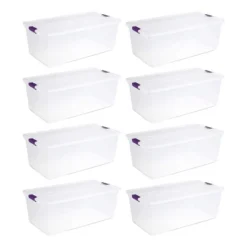 Sterilite 110-Quart Capacity Clear Storage Tote W/ Secure Latch Handles -IRIS Storage Deals Store GUEST 93e29be3 3023 4c8c a44d 9e6f0a181aa3