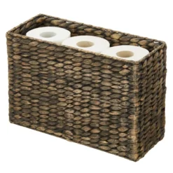 MDesign Hyacinth Rice Weave Toilet Tank Bathroom Storage Basket Bin 11 MDesign Hyacinth Rice Weave Toilet Tank Bathroom Storage Basket Bin -IRIS Storage Deals Store GUEST 93e61509 a60e 4878 acf8 fcf43fe4c214