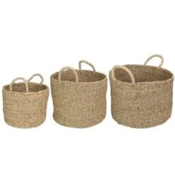 Northlight Set Of 3 Natural Beige Round Seagrass Table And Floor Baskets 7 Northlight Set Of 3 Natural Beige Round Seagrass Table And Floor Baskets -IRIS Storage Deals Store GUEST 9466dedd 5215 4341 9d2c 6edcdb99e047