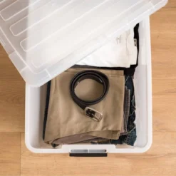 IRIS 45qt 4pk Buckle Up Storage Box Pearl -IRIS Storage Deals Store GUEST 94e70cbd 06ba 492d 83b2 cacb0fd2796f