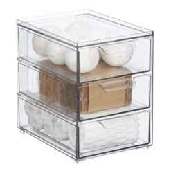 MDesign Plastic Stackable Bathroom Vanity Storage Organizer With Drawer 23 MDesign Plastic Stackable Bathroom Vanity Storage Organizer With Drawer -IRIS Storage Deals Store GUEST 95d030f2 5881 4441 afbe 11598a29927c