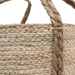 Natural Woven White Seagrass & Rope Basket - Foreside Home & Garden -IRIS Storage Deals Store GUEST 9614547c 7cad 4fbd 973a f8f4be163dd9