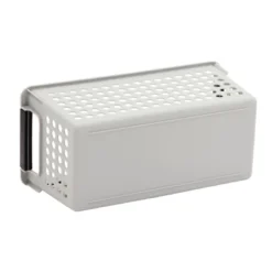 Farmlyn Creek 4 Pack Gray Plastic Storage Baskets Bins With Handles For Shelves, Closet Organizer -IRIS Storage Deals Store GUEST 9665d910 f78b 41a8 8cba 5068e40a2dd1