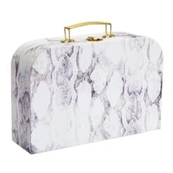 Set Of 3 Different Sizes Of Paperboard Suitcases With Metal Handles, Decorative Cardboard Storage Boxes, Snakeskin Print 11 Set Of 3 Different Sizes Of Paperboard Suitcases With Metal Handles, Decorative Cardboard Storage Boxes, Snakeskin Print -IRIS Storage Deals Store GUEST 9748cb50 1c52 42c8 b81d cd9fa92f8e3e