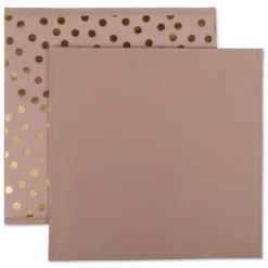 Set Of 2 11" X 11" X 11" Nonwoven Polyester Dots Millennial Square Storage Cube Pink/Gold - Design Imports -IRIS Storage Deals Store GUEST 97821370 e224 4b60 8a64 d91ce4e38fca