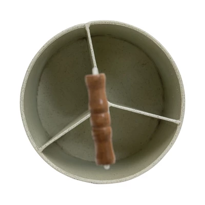 Round White Metal Caddy - Foreside Home & Garden 3 Round White Metal Caddy - Foreside Home & Garden - Image 3