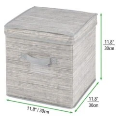 MDesign Square Gift-Wrap Or Ornament Storage Box, Handles, 2 Pack -IRIS Storage Deals Store GUEST 985d28be dd2b 4993 8c56 b41cd36c7753