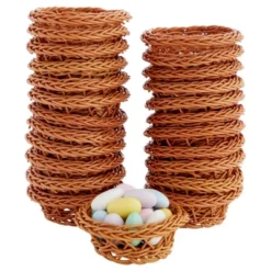 Bright Creations 24 Pack Mini Woven Baskets For Treats And Easter Decor, Brown (3.1 X 1.2 Inches) -IRIS Storage Deals Store GUEST 9887de34 8389 4777 a737 8f438a2a1f01