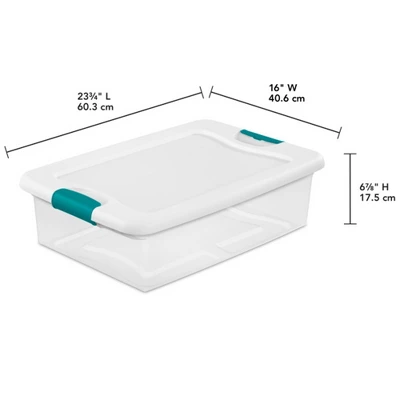 Sterilite Multipurpose Plastic Stackable Storage Box Container With Latching Lid For Home Or Office Organization 1 Sterilite Multipurpose Plastic Stackable Storage Box Container With Latching Lid For Home Or Office Organization