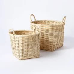 Medium Rattan Basket With Handles - Threshold™ Designed With Studio McGee -IRIS Storage Deals Store GUEST 98f7439a f4f3 4b0c bb44 b05a87aca74b