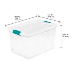 Sterilite 106 Quart (4 Pack) & 64 Quart (6 Pack) Latching Clear Plastic Storage Organizer Tote Tub Container Bin Box For Organization And Storage 8 Sterilite 106 Quart (4 Pack) & 64 Quart (6 Pack) Latching Clear Plastic Storage Organizer Tote Tub Container Bin Box For Organization And Storage -IRIS Storage Deals Store GUEST 99320398 8f2c 4aa5 9b06 209a251343dd 1