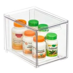 MDesign Plastic Stackable Bathroom Vanity Storage Organizer With Drawer 19 MDesign Plastic Stackable Bathroom Vanity Storage Organizer With Drawer -IRIS Storage Deals Store GUEST 993d71e8 a407 4c34 8050 9baef261fffb