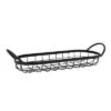 Oblong Black Metal Basket - Foreside Home & Garden