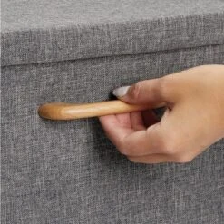 MDesign Soft Textured Fabric Home Storage Organizer Box, 2 Pack -IRIS Storage Deals Store GUEST 99b4b6be f60d 4eec 82f4 3c0b7ae5113b