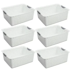 Sterilite Ultra Plastic Durable Storage Bin Tote Baskets With Comfortable Handles For Household And Office Organization -IRIS Storage Deals Store GUEST 99dc78a7 b25a 4513 a97d 25d252d4bb11