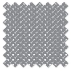 Bacati - Playful Fox Gray/white Arrow Storage Toy Chest