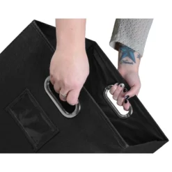 Niche Cubo 12pk Foldable Fabric Storage Bin With Label Holder Black -IRIS Storage Deals Store GUEST 9bd30db7 b030 4f73 92a9 ef6edcf9eca9