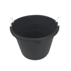 Homz Multipurpose 17 Gallon Plastic Open-Top Storage Round Utility Tub With Rope Handles For Indoor Or Outdoor Home Organization, Black (2 Pack) 6 Homz Multipurpose 17 Gallon Plastic Open-Top Storage Round Utility Tub With Rope Handles For Indoor Or Outdoor Home Organization, Black (2 Pack) -IRIS Storage Deals Store GUEST 9ca028ee 6436 4437 833e ddebb60186ac
