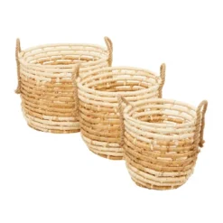 Set Of 3 Contemporary Sea Grass Storage Baskets Beige - Olivia & May -IRIS Storage Deals Store GUEST 9cad952d 559a 4a19 b34f c6c0be7ff24d